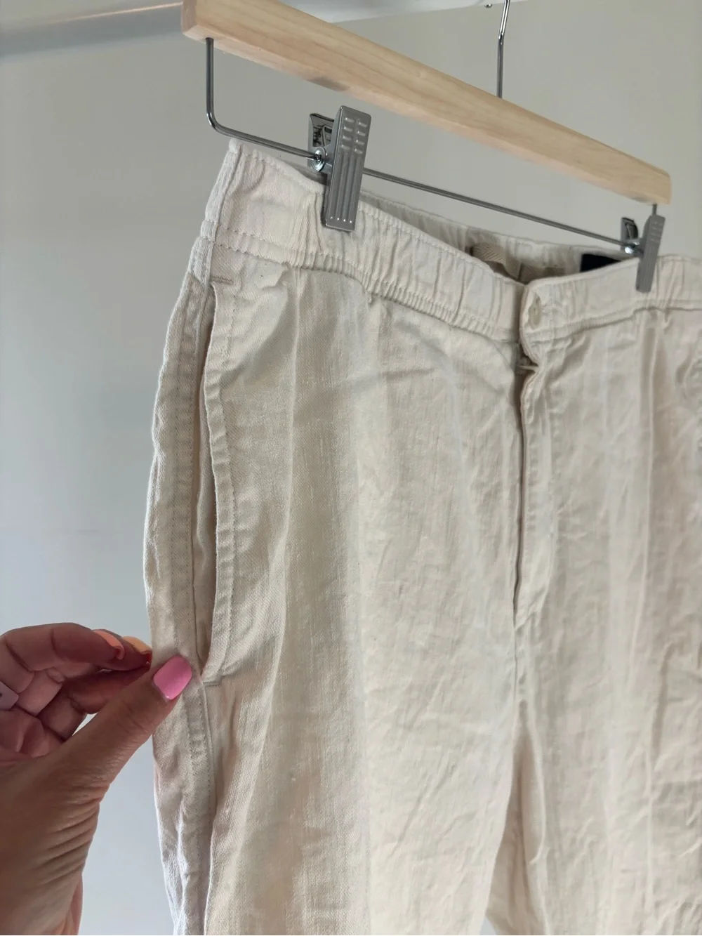 Banana Republic Traveler Linen Snow Day Pants | linen & cotton | 32x30
